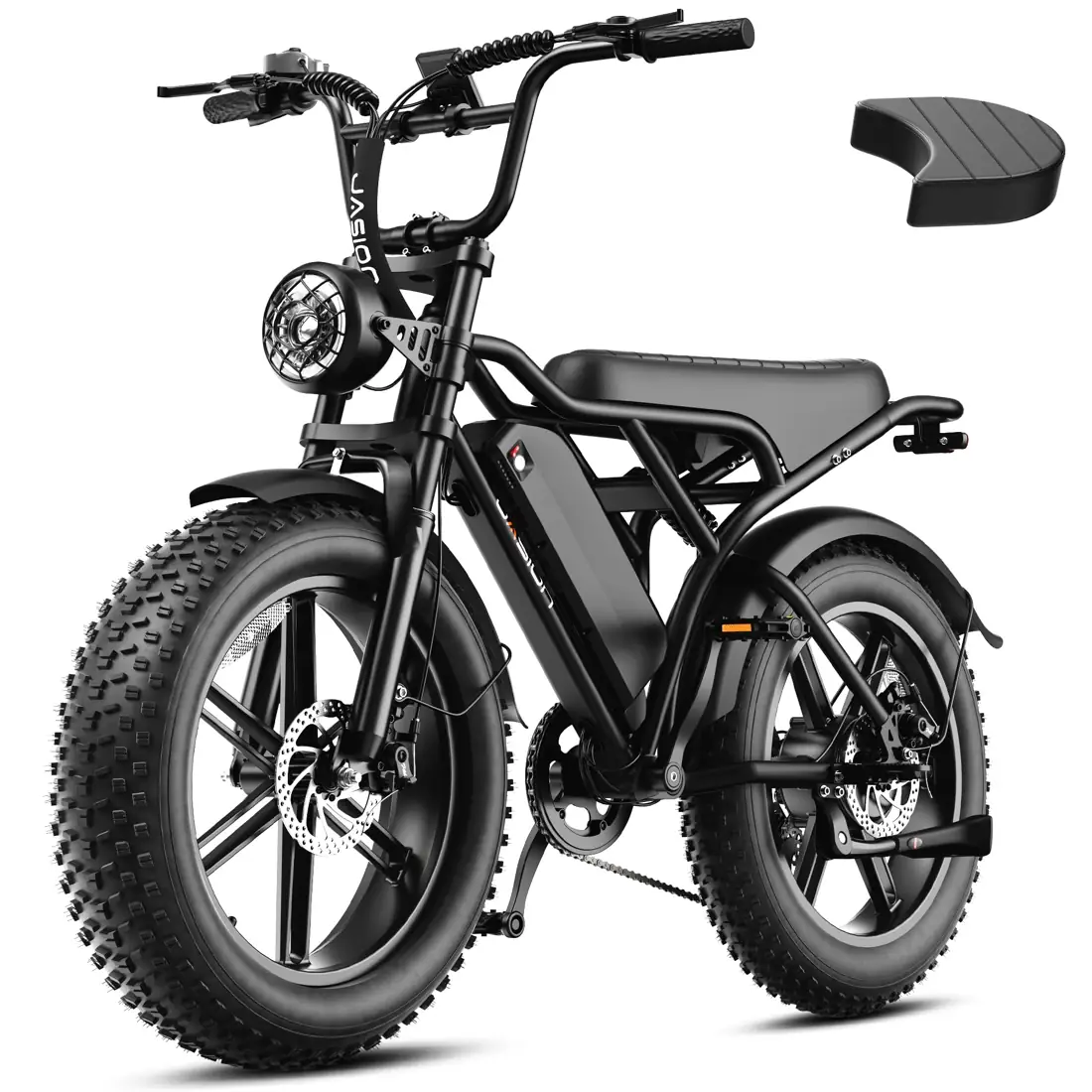 Jasion RetroVolt Electric Bike, 70-Mile Range, 2000W Peak, Fat Tire