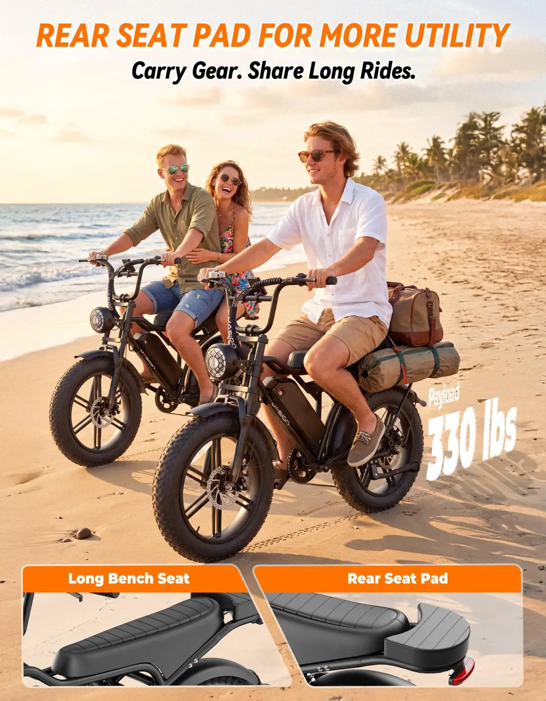 Jasion RetroVolt Electric Bike, 70-Mile Range, 2000W Peak, Fat Tire foto 5
