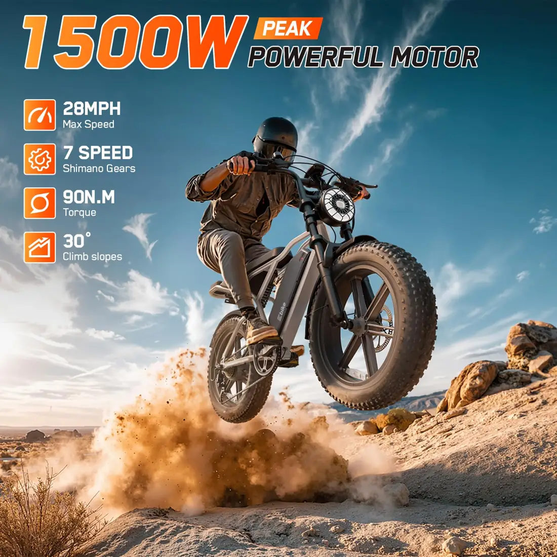 TST Electric Bike for Adults, 48V 15Ah Battery, 65 Miles, Fat Tire foto 3