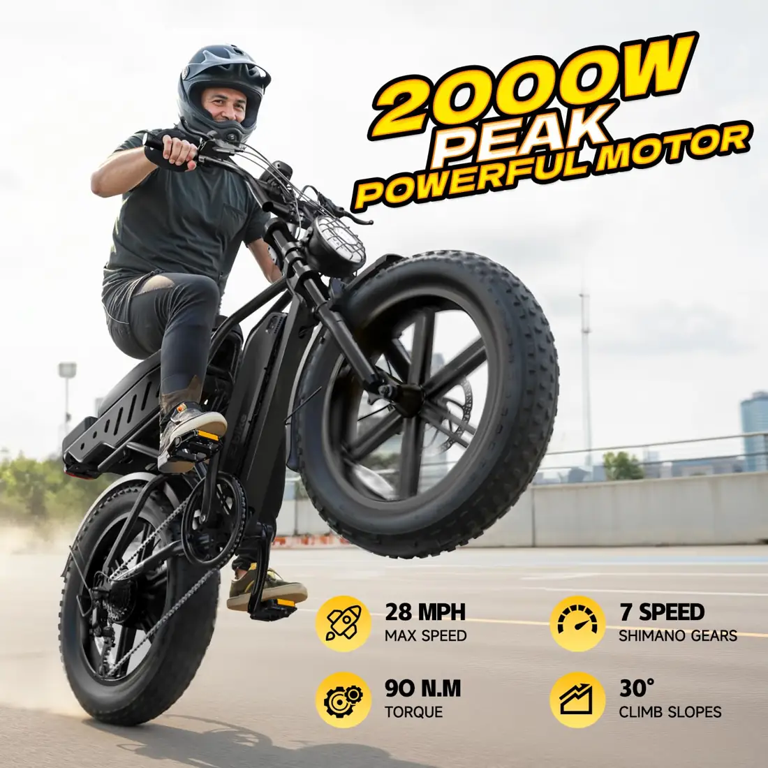 TST Electric Bike for Adults, 48V 15Ah Battery, Retro Style, 65 Miles foto 3