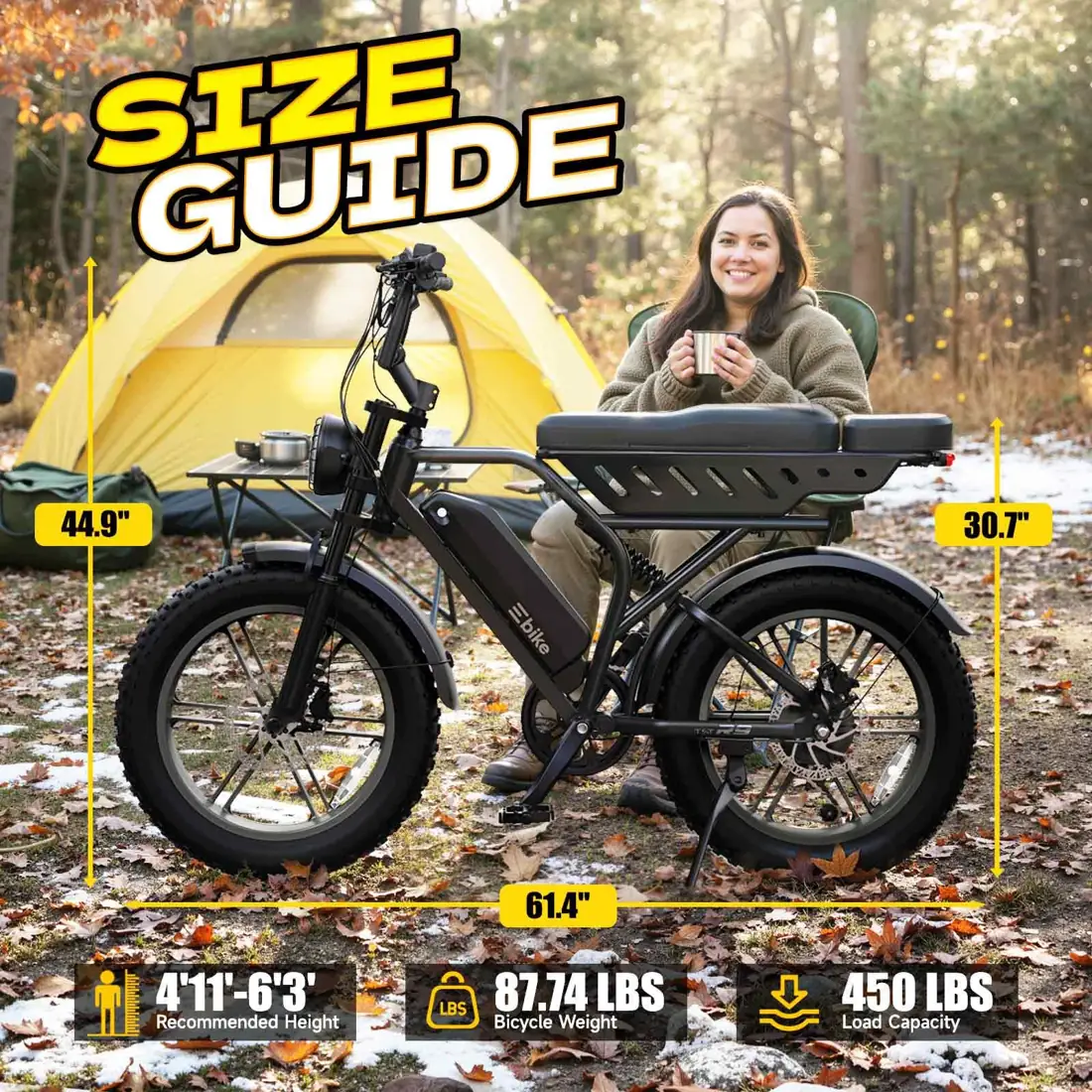 TST Electric Bike for Adults, 48V 15Ah Battery, Retro Style, 65 Miles foto 7